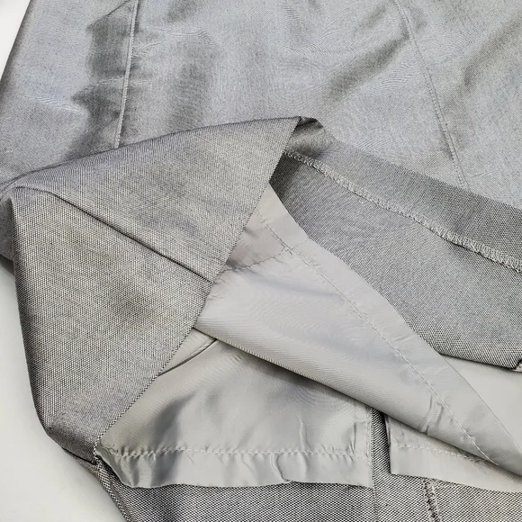 Calvin Klein Silver Grey Ruffle Shoulder Dress 2 - Picture 7 of 14